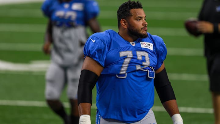 Jonah Jackson during warmups prior to training camp practice with the Lions. His contract and Joe Thuney's brought down the Bears' cap space for free agency. Jonah Jackson during warmups prior to training camp practice with the Lions. His contract and Joe Thuney's brought down the Bears' cap space for free agency.