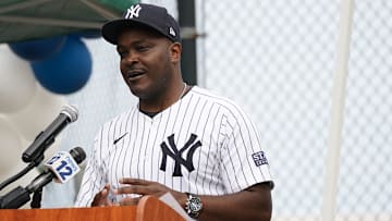 Mount Vernon native, and New York Yankee batting coach, James Rowson is honored by The City of Mount Vernon for his outstanding achievements and contributions to the world of professional baseball at Brush Park in Mount Vernon on Thursday, August 29, 2024. As a youth, Coach Rowson participated in local baseball programs in Mount Vernon.