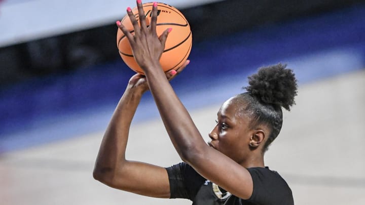 Future South Carolina basketball star Joyce Edwards when she played at Camden High School