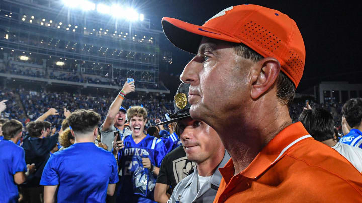 Duke football versus Clemson