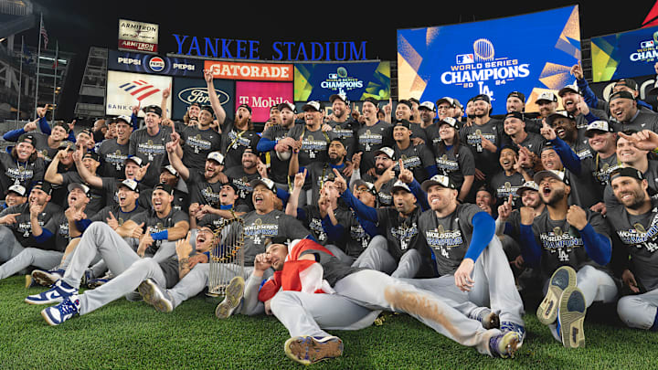 The Dodgers celebrate winning their second World Series in five years and their first in a full season since 1988. The Dodgers celebrate winning their second World Series in five years and their first in a full season since 1988.