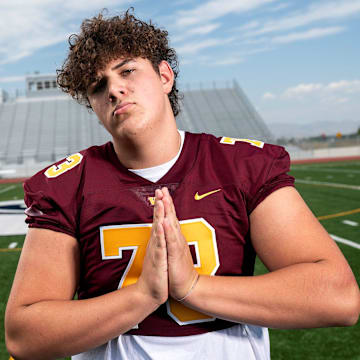 Windsor's Deacon Schmitt poses for a picture during The Coloradoan's football Media Day on Tuesday, Aug. 6, 2024 at PSD Stadium in Timnath, Colo.
