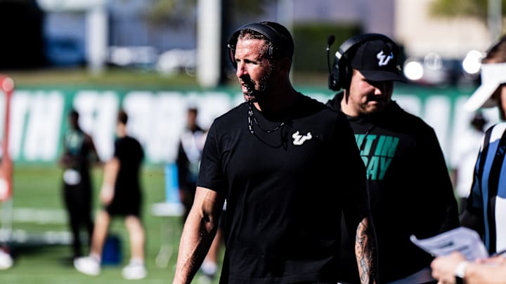 USF Bulls coach Brian Hartline