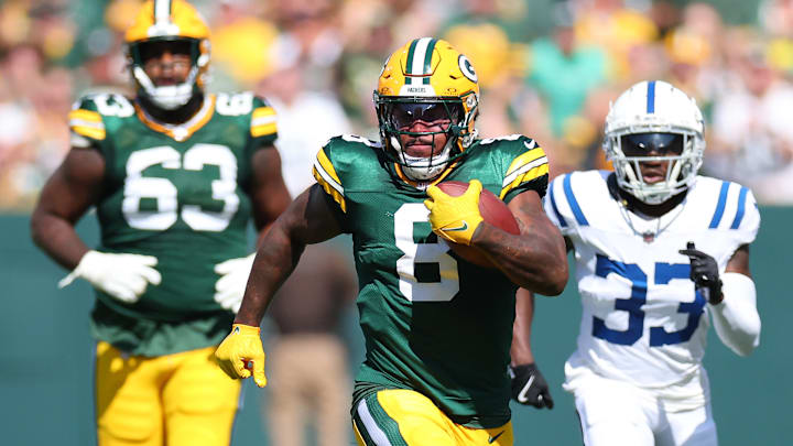 Green Bay Packers running back Josh Jacobs