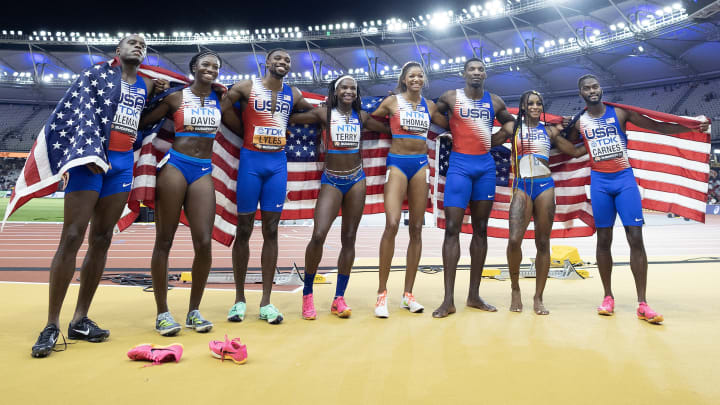 PERFECT PASSES: The U.S. relay teams swept at worlds in 2023 for the first time in 16 years. 