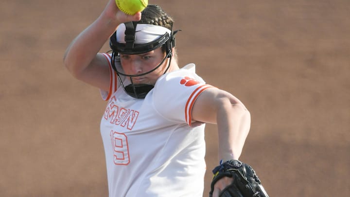 Clemson senior Regan Spencer (19) 