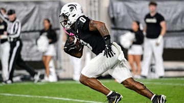 Michigan State's Alante Brown returns a kick against Boston College during the second quarter on Saturday, Sept. 6, 2025, at Spartan Stadium in East Lansing.