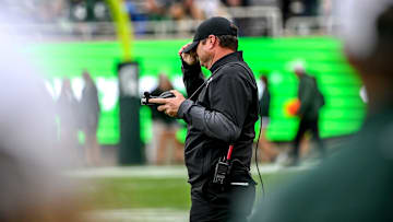 Michigan State's head coach Jonathan Smith 