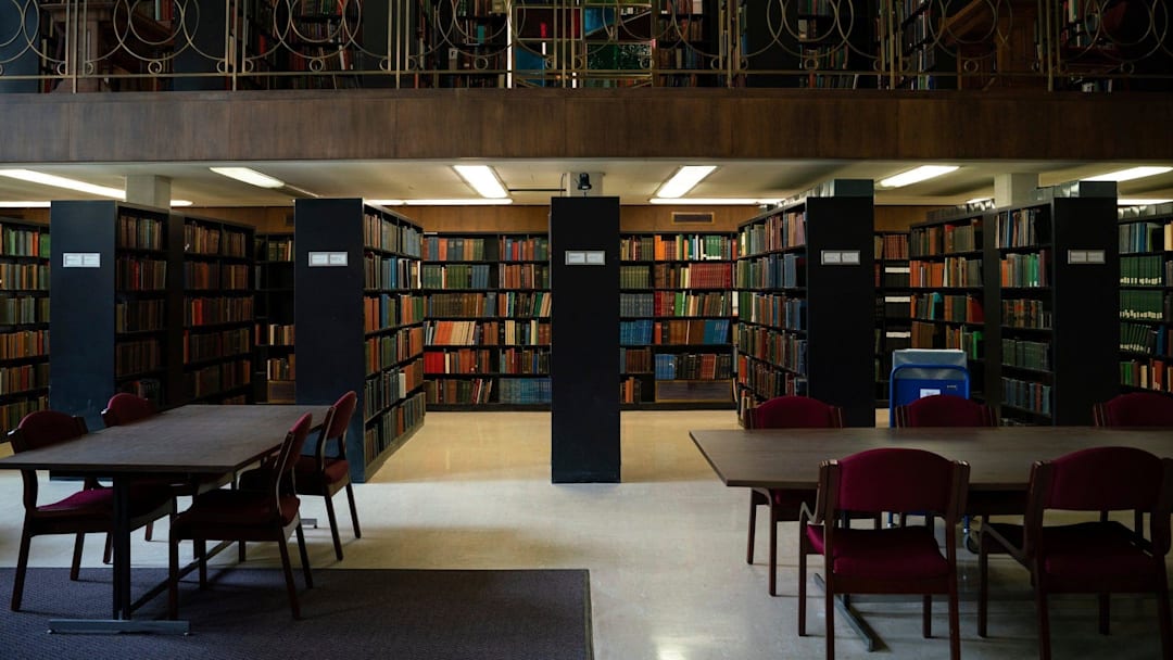 Historic books and documents part of the Burton Historical Collection are seen inside of the Detroit Public Library on Monday, August 14, 2023.