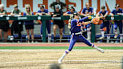 Clemson senior Reese Basinger (7) pitches to Kentucky during the bottom of the fourth inning of the NCAA Softball Clemson Regional at McWhorter Stadium in Clemson Sunday, May 18, 2025.