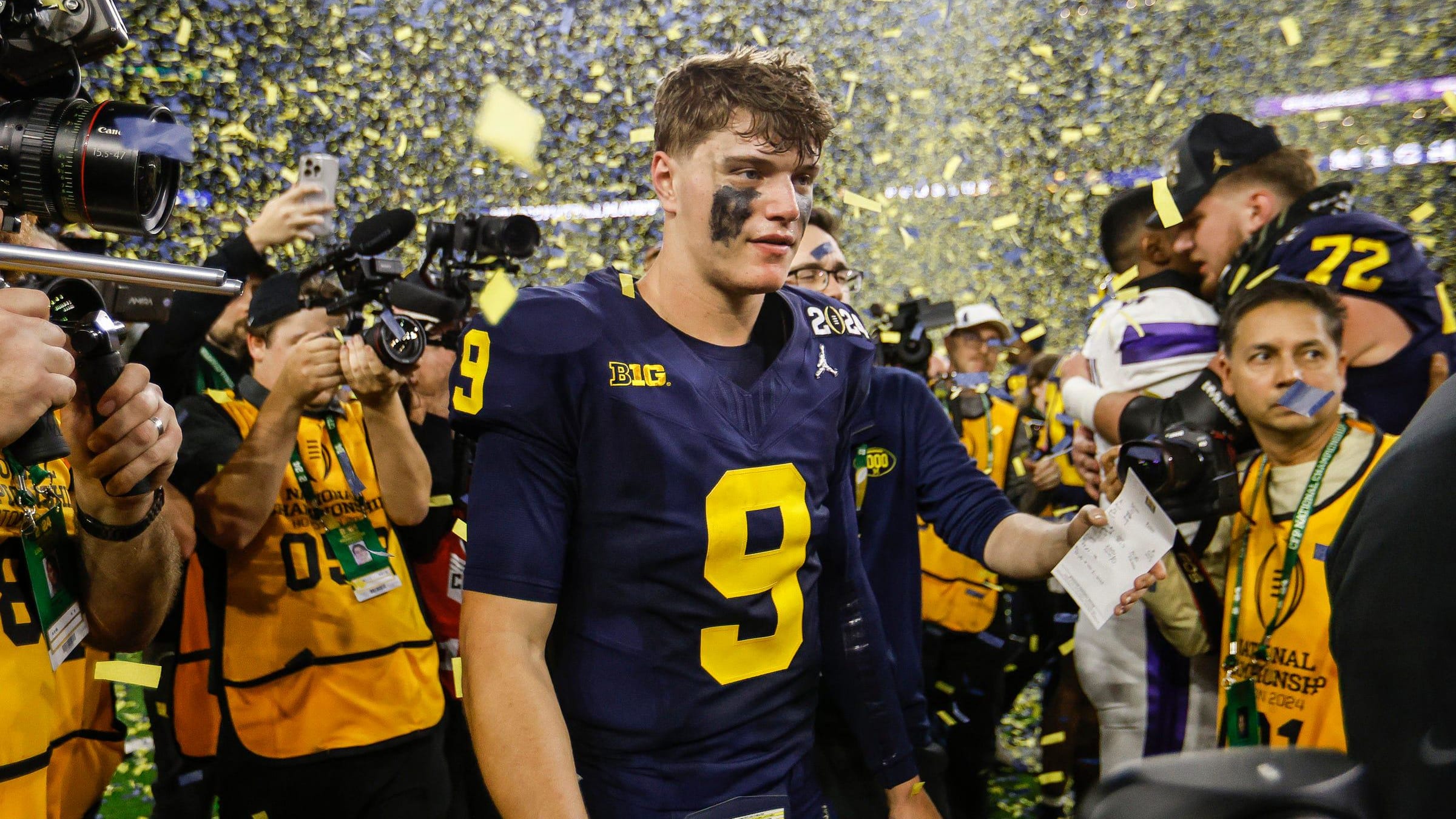 Michigan quarterback J.J. McCarthy 