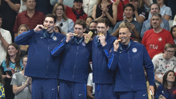 Team USA's men's swimming only took home two gold medals from the Paris Games. 