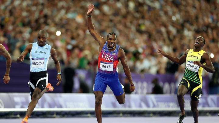 Noah Lyles wins the 100m at the Paris Olympics