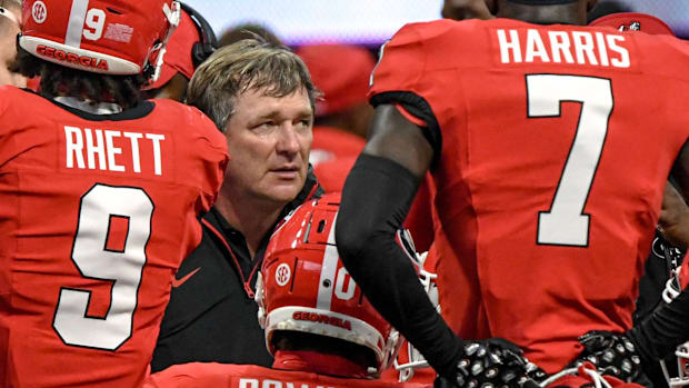 Kirby Smart during Georgia's win over Clemson in Week 1 of 2024 season