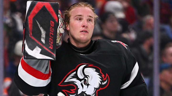 Current Buffalo Sabres starting goalie Ukko-Pekka Luukkonen