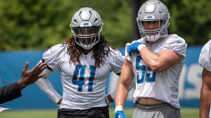 Detroit Lions LB James Houston (41) 