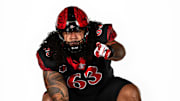 San Diego State Aztecs offensive lineman Ross Ulugalu-Maseuli.
