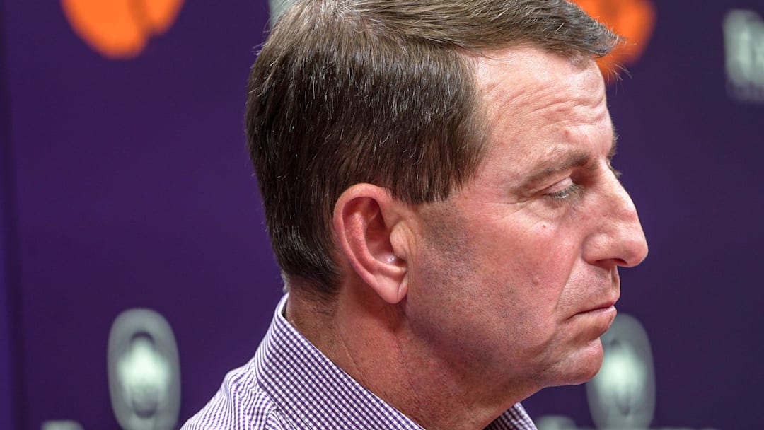 Clemson Athletic Director Graham Neff addresses the state of transfer portal, rulings, enforcement, and tampering after football Head Coach Dabo Swinney spoke about Luke Ferrelli during a press conference in the Smart Family Media Center in Clemson, SC, Friday, Jan 23 2026.