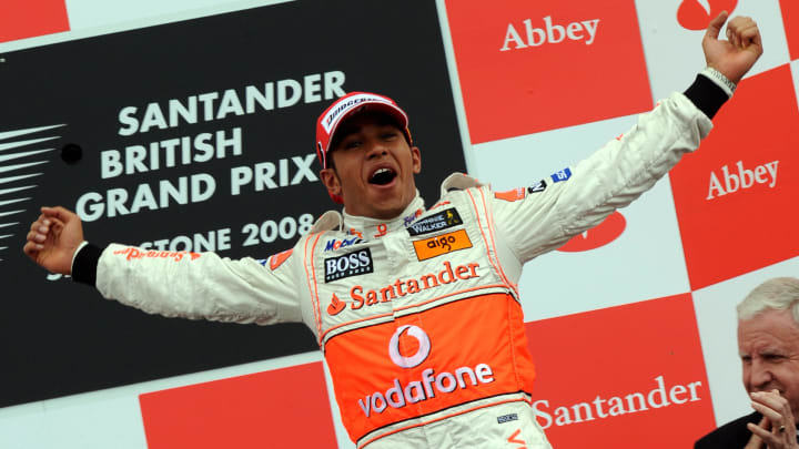 La primera vez que Lewis Hamilton ganó el Gran Premio de Gran Bretaña de la Fórmula 1 fue en 2008