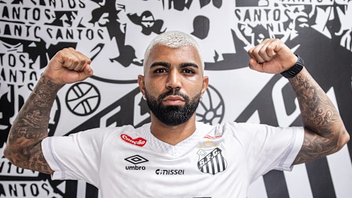Gabigol foi o primeiro reforço apresentado pelo Peixe para 2026 Gabigol foi o primeiro reforço apresentado pelo Peixe para 2026