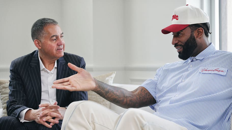 Peebles and Drummond sat down to discuss their roots, real estate and to play a friendly game of cards.  | Kent J. Edwards/Sports Illustrated