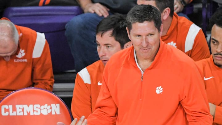 Clemson Head Coach Brad Brownell during the second half at Littlejohn Coliseum Friday, December 2, 2022. Clemson Basketball Vs Wake Forest University Acc