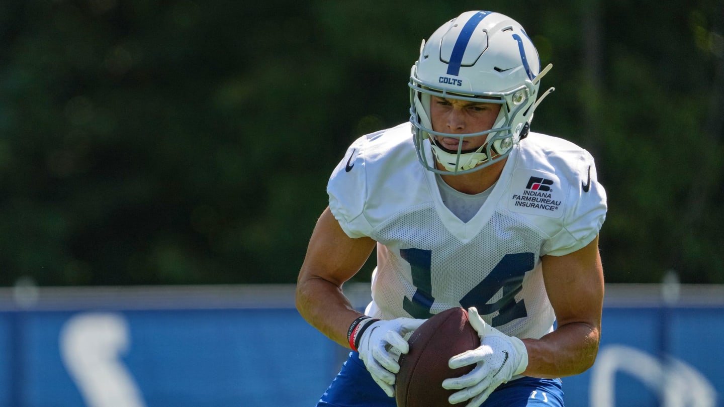 Alec Pierce has returned for year two with the Colts in noticeably