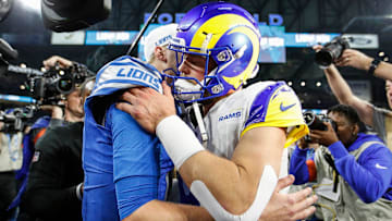 Jared Goff and Matthew Stafford will square off in a big game on Sunday.