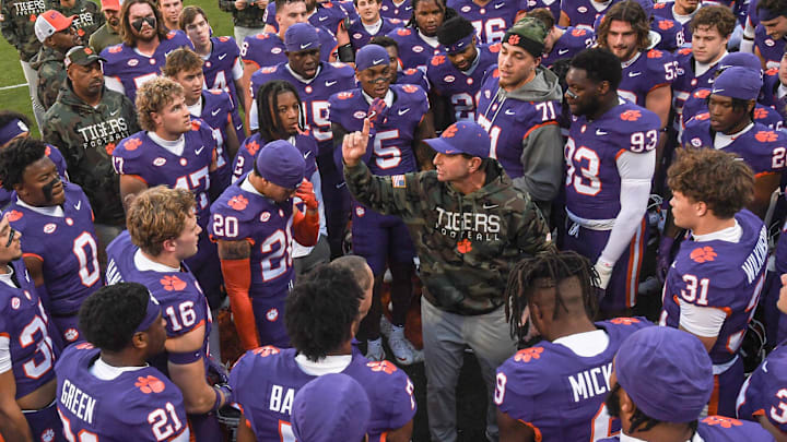 Clemson coach Dabo Swinney and the Tigers could be a playoff-bid thief if they win the ACC title game this weekend.