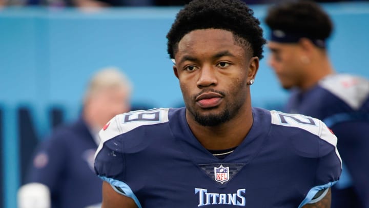 Tennessee Titans safety Josh Thompson (29) takes the field to face the Jacksonville Jaguars at Nissan Stadium Sunday, Dec. 11, 2022, in Nashville, Tenn.

Nfl Jacksonville Jaguars At Tennessee Titans