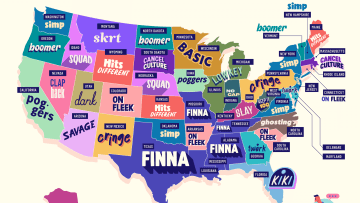 From boomer to basic, this map shows the most popular Gen Z slang terms by state.