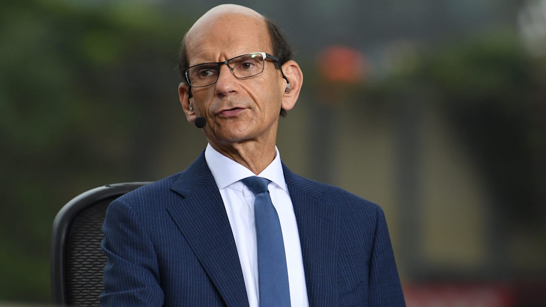 Paul Finebaum, radio and ESPN television personality, gets ready to speak on television near activities outside the Superdome, before of the College Football Playoff National Championship game in New Orleans Monday, January 13, 2020.

Pregame Fans Clemson Lsu Football Cfp National Championship New Orleans