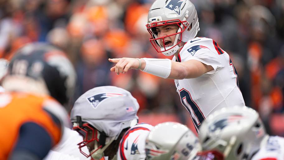 New England Patriots quarterback Drake Maye