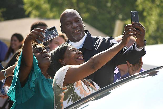 Michael Jordan takes a few photos