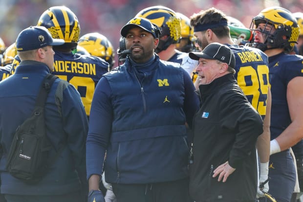 Michigan Wolverines football head coach Sherrone Moore