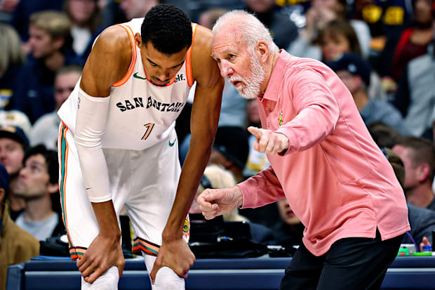 “I want to be yelled at,” says Wemby. “I’m not here to waste time. Neither is [Popovich].”