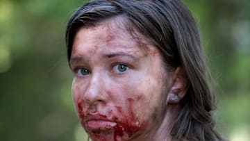 Katelyn Nacon as Enid - The Walking Dead _ Season 6, Episode 2 - Photo Credit: Gene Page/AMC
