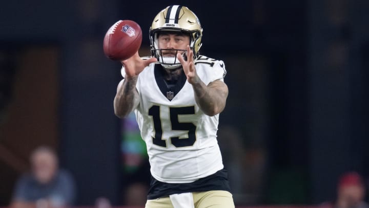 New Orleans Saints  punter Lou Hedley (15) against the Arizona Cardinals