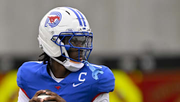 SMU Mustangs quarterback Kevin Jennings