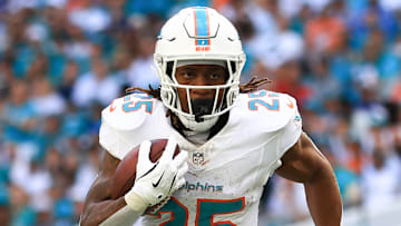 Miami Dolphins running back Jaylen Wright
