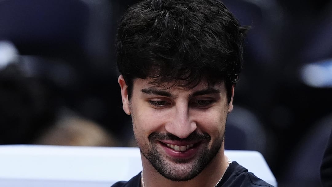 Portland Trail Blazers forward Deni Avdija before the game against the Denver Nuggets. Portland Trail Blazers forward Deni Avdija before the game against the Denver Nuggets.