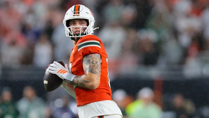 Carson Beck and the Miami Hurricanes are favored against the Florida State Seminoles on Saturday. Carson Beck and the Miami Hurricanes are favored against the Florida State Seminoles on Saturday.
