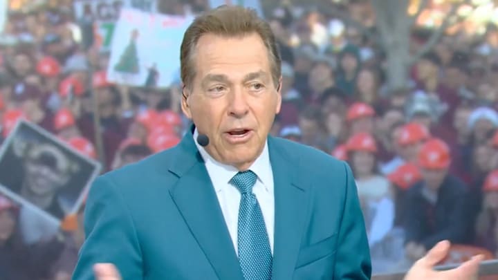 Nick Saban continues to accuse Texas A&M’s Kyle Field of piping in crowd noise. Nick Saban continues to accuse Texas A&M’s Kyle Field of piping in crowd noise.