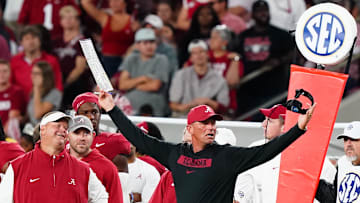 Alabama Crimson Tide head coach Kalen DeBoer