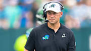 Tulane Green Wave head coach Jon Sumrall looks on against Northwestern Wildcats during the first half at Yulman Stadium. 