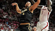 Purdue forward Trey Kaufman-Renn (4) rebounds against Alabama