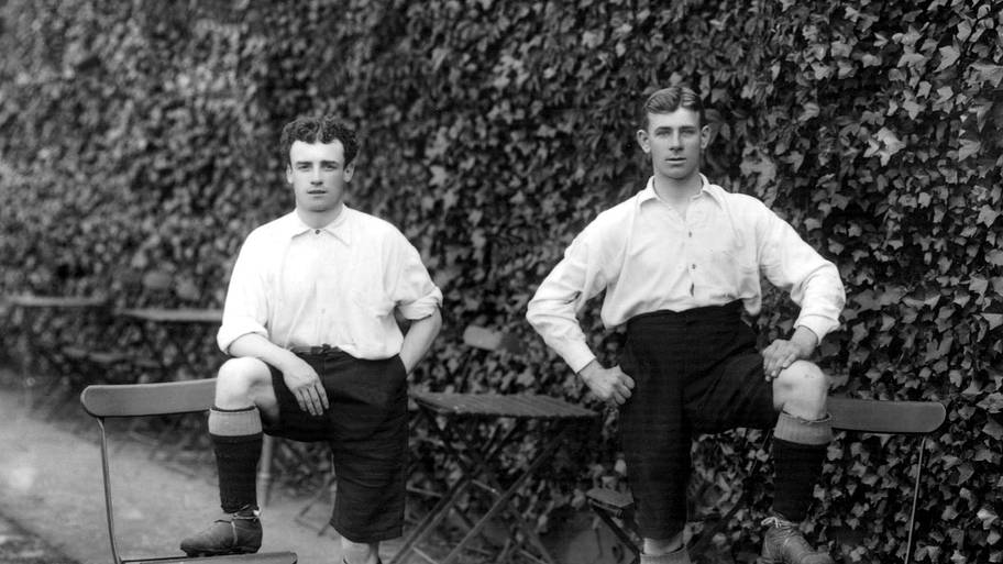 Wolves’ Billy Harrison and Albert Groves.