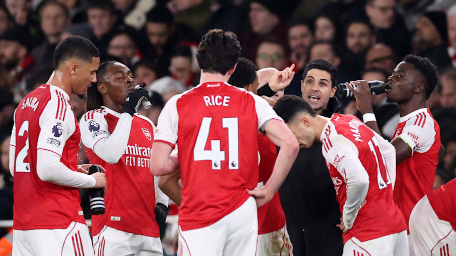 Mikel Arteta and his Arsenal team.