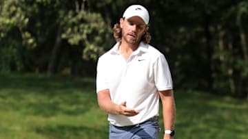 Tommy Fleetwood during the final round of the 2025 Travelers Championship