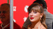 Oct 7, 2024; Kansas City, Missouri, USA; Recording artist Taylor Swift enters the stadium via the tunnel prior to a game against the New Orleans Saints at GEHA Field at Arrowhead Stadium. 